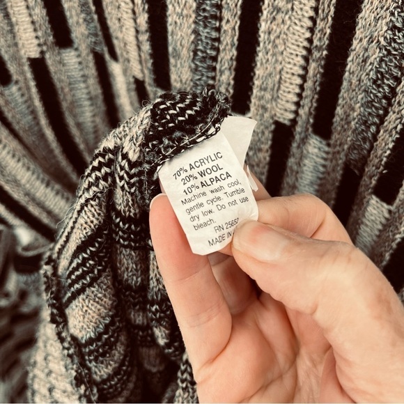 Vintage Protege Collection Mens Wool Alpaca Blend Size XXL Cosby Style 3D Knit - Picture 9 of 9